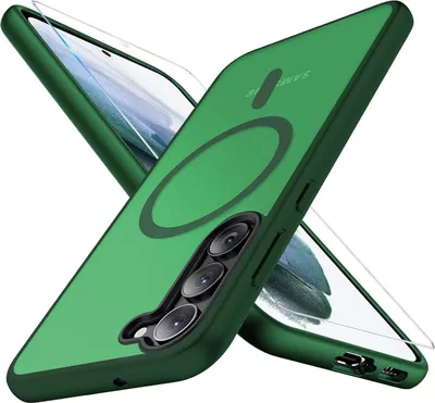 Image de Housse de protection Samsung Galaxy S21 5G Magnétique Vert mat