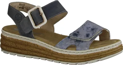 Produktbild von Rieker  Damenschuhe Sandalen Hoch Blau Freizeit