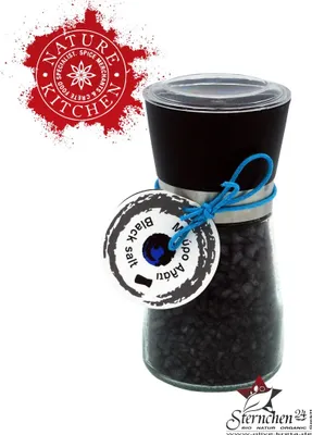 Produktbild von ELLIE 14839 Schwarzes Meersalz in Mühle 200g, Kreta