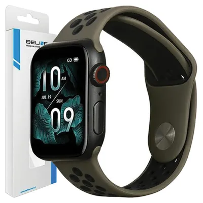 Produktbild von Beline Apple Watch Sport Armband Silikon38/40/41Mm Braun/Schwarz