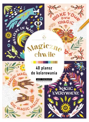 Produktbild von Kunsttherapie. Anti-Stress-Malbuch. Magische Momente. 40 Malvorlagen