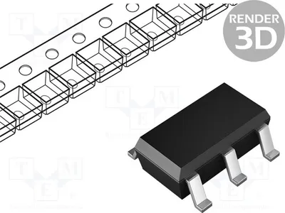 Produktbild von 3x Komparator 2,7÷5,5V universell SOT25   Komparatoren: 1 LMV331W5-7 SMD-Komparato