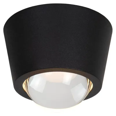 Produktbild von RIGON – Deckenleuchte, Einbaustrahler – Ø 9 cm – LED – 6W, Schwarz