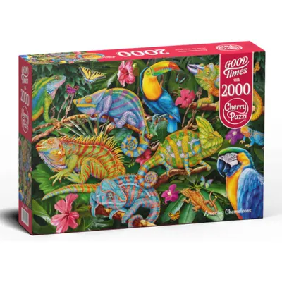 Image de Puzzle 2000 pièces Amazing Chameleons 50101 Cherry Pazzi