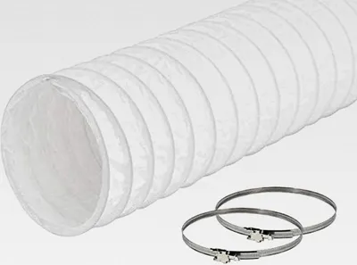Produktbild von Abluftschlauch Ø 150 mm / 152 mm Länge 1 Meter PVC Schlauch mit 2 Schellen