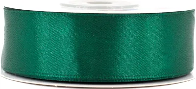 Produktbild von Satinband 25mm x 25m Rolle Dunkelgrün