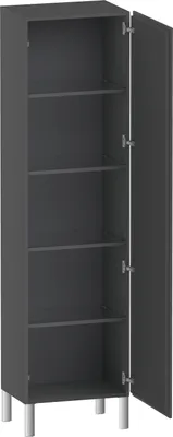 Produktbild von Duravit Hochschrank L-Cube 50x36,3x176cm, Tür rechts, graphit matt
