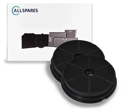 Produktbild von AllSpares Aktivkohlefilter (x2) für Dunstabzugshauben geeignet für Refsta K25