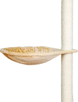 Produktbild von TRIXIE Liegemulde für Kratzbäume, groß, Langhaar-Plüsch, Ø 45 cm, beige