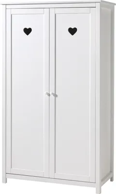 Produktbild von Kleiderschrank Amori MDF Weiß 110x191x57 cm