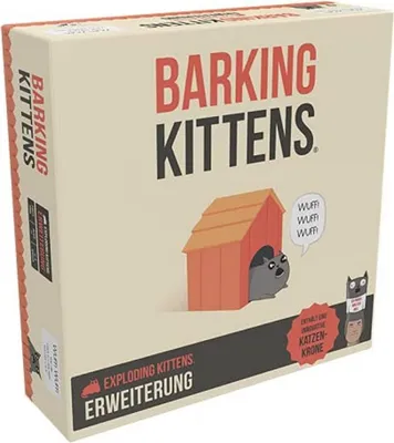 Obrázok produktu pre Asmodee Exploding Kittens - Barking Kittens 3. rozšírenie (SK)