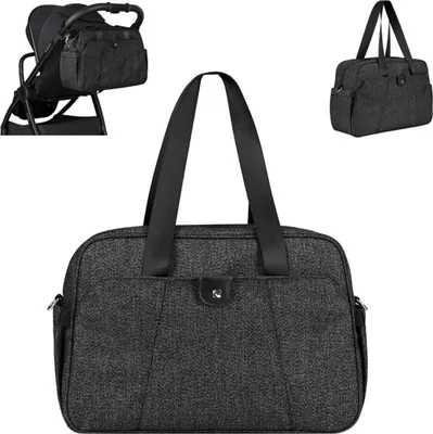 Produktbild von Kikkaboo Wickeltasche Chelsea mit Wickelunterlage, Seitentaschen, Thermofach black