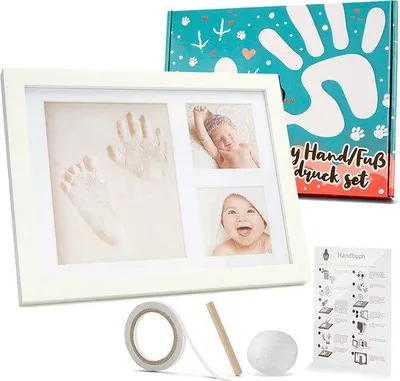 Immagine prodotto di Set per impronte di piedi in gesso per neonati