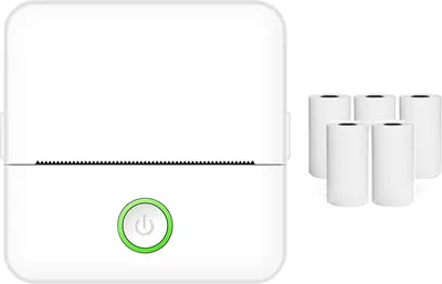 Obrázek produktu pro X6 přenosná tiskárna pro falešné otázky, termální tiskárna samolepek, připojení Bluetooth, s termálním papírem*5
