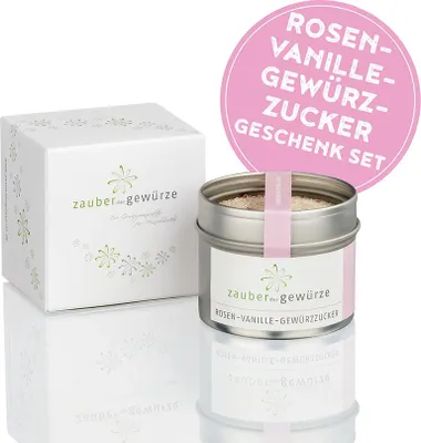 Produktbild von Rosen-Vanille-Gewürzzucker 1-er Geschenkbox