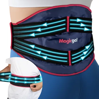 Produktbild von Magic Gel Eis Kühlpads für den Rücken - Rücken-Eisbeutel Kühlpack aus Gel - Kühlkissen Coolpack mit zusätzlicher Kompression - Kühlakku Kühlkompresse