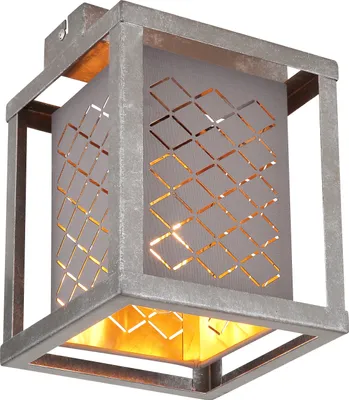 Produktbild von Globo Lighting Deckenleuchte Metall silberfarben, 1x E27