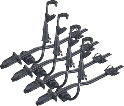Produktbild von 4x Dachfahrradträger Fahrradträger universeller Fahrradhalter - VDP Fast Bike - belastbar bis 20kg - Aluminium - abschließbar - Fahrrad Dachträger Fahrradschiene Fahrradträger Dach -