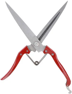 Immagine prodotto di Forbici per pecore in acciaio inossidabile - Tagliacapelli multifunzione - Manico antiscivolo - Meccanismo a molla - Adatto per pecore/animali domestici - Tagliacapelli manuale