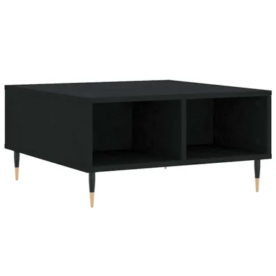 Zdjęcie produktu dla vidaXL Stolik kawowy czarny 60x60x30 cm materiał drewnopochodny