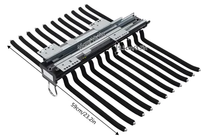 Produktbild von Hosenbügel, ausziehbares Design, platzsparende Lösung, schwarz