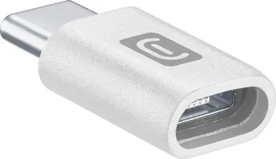 Produktbild von cellularline CHADUSBCW Kabelschnittstellen-/Gender-Adapterter USB-C Mikro-USB Wei