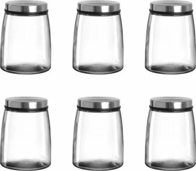 Immagine prodotto di montana: :content Dose, 6er Set, Vorratsdose, Vorratsglas, Aufbewahrung, Vorratsbehälter, Glas, 1 L, 089485
