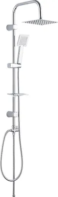Productafbeelding van BADLAND Regendouche set Handdouche DROP Douchesysteem in zilver
