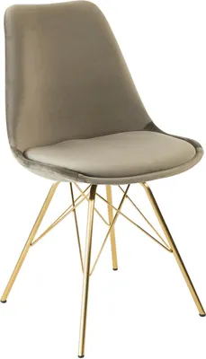 Productafbeelding van Kick kuipstoel Velvet - Taupe - Velvet stof - Verkrijgbaar in diverse kleuren