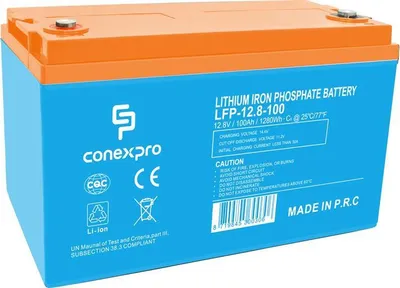 Zdjęcie produktu dla Akumulator Conexpro LFP-12.8-100 LiFePO4, 12V/100Ah, M8, Bluetooth