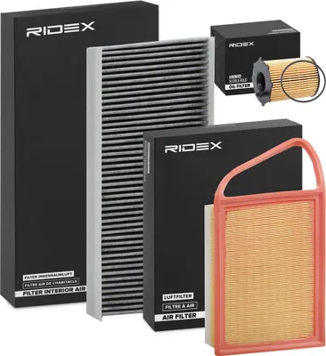 Produktbild von RIDEX Filterset Inspektionspaket Filtersatz für CITROËN JUMPY Kasten für FIAT Scudo (270, 272) Scudo Kastenwagen (270, 272) passend für PEUGEOT