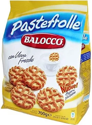 Produktbild von Balocco Pastefrolle schmackhafte Eierkekse, 4er Pack (4 x 700 g)