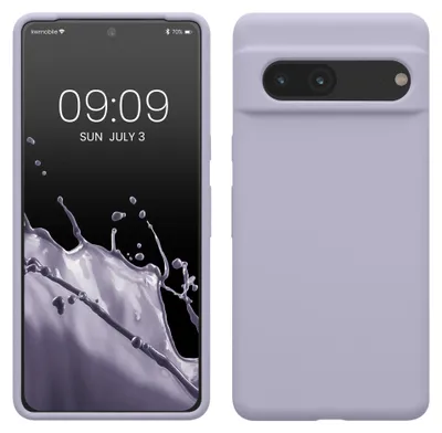 Produktbild von kwmobile Handyhülle für Google Pixel 7 Hülle, für Pixel 7 Case - Hülle Silikon - kabelloses Laden - Pastell Lavendel