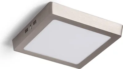 Produktbild von LED-Deckenleuchte 18W Eckig Metall 225x225 mm Silber 4000K Neutralweiß