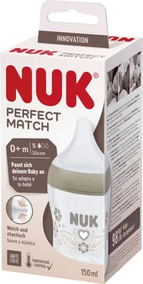 Produktbild von NUK Perfect Match Babyflasche mit Temperaturkontrolle 150 ml