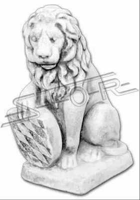 Produktbild von Garten Dekoration Löwe Statue Skulptur Figuren Skulpturen Designer Figur 40cm