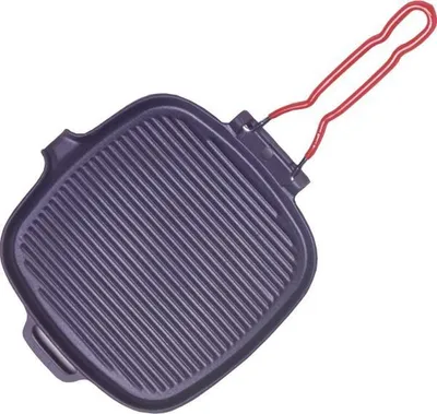 Image de Grill carré fonte 25cm noir - Invicta - 32720 -
