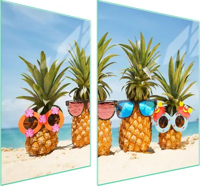 Obrázek produktu pro Skleněná Ochranná Deska Na Srdce 70X52 Ananas