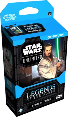 Image de Star Wars Unlimited - Le pont des légendes de la Force Qui-Gon Jinn (anglais)