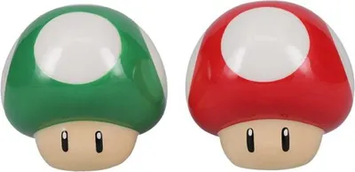 Produktbild von Paladone Super Mario Pilz Salz- und Pfefferstreuer Set - Keramik, Nintendo-Lizenz