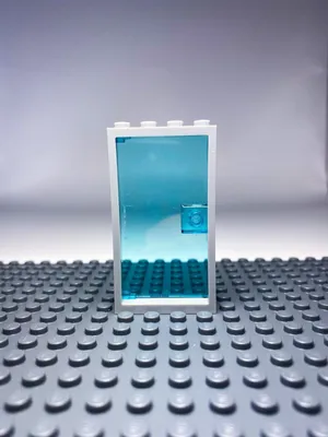 Immagine prodotto di Telaio LEGO® 1x4x6 porte blu e bianche per casa, costruzione NUOVO! Quantità 10x