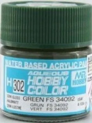 Produktbild von Mr Hobby - Gunze H-302 - Aqueous Hobby Colors (10 ml) Green FS 34092 - Neu