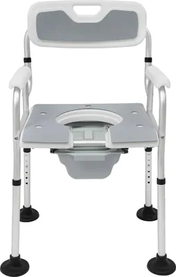 Zdjęcie produktu dla Krzesło prysznicowe, regulowana wysokość siedziska 40-50 cm, nośność 150 kg, szerokość siedziska 42*37 cm, długość podłokietnika 23 cm, waga brutto 4,5 kg