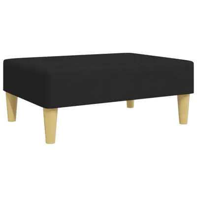 Zdjęcie produktu dla vidaXL Podnóżek czarny 77x55x31 cm tkanina
