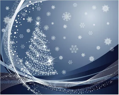 Produktbild von Wallario Poster - Glitzernder Tannenbaum mit Schneeflocken, Kunstdruck Größe: 40 x 50 cm