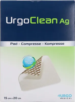 Produktbild von Urgoclean Ag kompresy 15x20 cm sterilní 5 ks