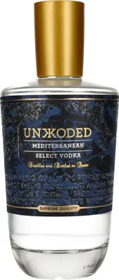 Image de Unkkoded Mediterranean Select Vodka 40% Vol. 0,7l