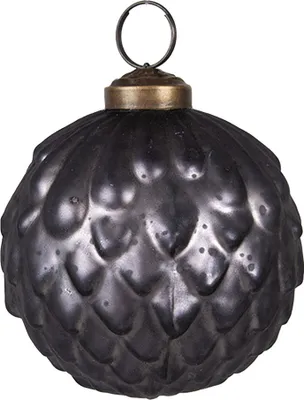 Immagine prodotto di Guaina natalizia Clayre & Eef Ø 8x8 cm in vetro grigio