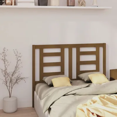 Produktbild von vidaXL Kopfteil Honigbraun 146x4x100 cm Massivholz Kiefer - Kopfteil - Kopfteile - Bettkopfteil - Holzkopfteil