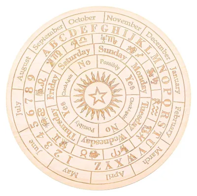 Productafbeelding van Houten Pendulum Divinatiebord met Kralenketting